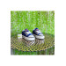 Lace Up Blue Unisex Kids Sneaker Linen Sports Shoes Blue 20