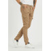 Mens Cargo Pants, Camel And Light Beige, Two Piece, 2Xl