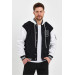Mens Baseball Jacket Two Piece Jeans L
