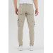 Mens Comfortable Two Piece Pants, Black And Light Beige, Xxl