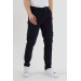Mens Comfortable Navy Two Piece Cargo Pants L