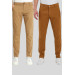 Mens Chino Pants, Earthy And Camel, Two Piece, Size 36