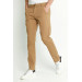 Mens Chino Pants Comfortable And Classic Camel, Size 36