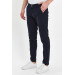 Mens Slim Fit Chino Pants, Navy Blue, Size 34
