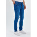 Mens Classic Blue Lycra Jeans, Size 30