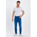 Mens Classic Blue Lycra Jeans, Size 36