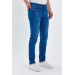 Mens Classic Blue Lycra Jeans, Size 38