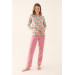 Mother Daughter Family Concept Long Sleeve Pajama Set