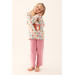 Mother Daughter Family Concept Long Sleeve Pajama Set