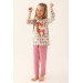 Mother Daughter Family Concept Long Sleeve Pajama Set