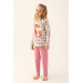 Mother Daughter Family Concept Long Sleeve Pajama Set