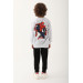 Snow Melange Boy Tracksuit Set