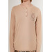 Light Brown Women Long Sleeve Pajama Set