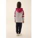 New York Gray Pink Girl Tracksuit Set