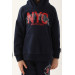 New York Navy Blue Boy Tracksuit Set