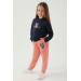 New York Navy Blue Girl Tracksuit Set