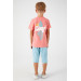 Just Surf Pink Boy Capri Set