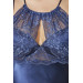 Satin Lace Nightgown And Dressing Gown Set