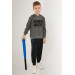 Skate Navy Blue Boy Tracksuit Set