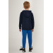 Skate Navy Blue Boy Tracksuit Set