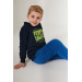 Skate Navy Blue Boy Tracksuit Set