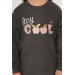 Stay Cool Dark Gray Girl Tracksuit Set