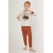 Gray Boy Long Sleeve Pajama Set