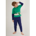 Green Boy Long Sleeve Pajama Set