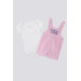 Delicate Candy Baby Tshirt Salopette Set