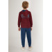 Boy Licensed Zippered Uspa Detailed Tracksuit Set