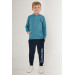 Boy Licensed Zippered Uspa Detailed Tracksuit Set