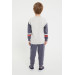 Knee Detailed Boy Tracksuit Set