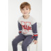 Knee Detailed Boy Tracksuit Set