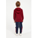 Boy Collar Zipper Tracksuit Set