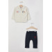 Zippered Baby Boy Long Sleeve 3 Piece Set