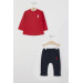 Zippered Baby Boy Long Sleeve 3 Piece Set