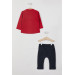 Zippered Baby Boy Long Sleeve 3 Piece Set