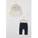 Zippered Baby Boy Long Sleeve 3 Piece Set