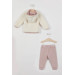 Baby Girl Long Sleeve Fleece Set