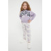 Girl Rubber Detailed Tracksuit Set