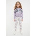 Girl Rubber Detailed Tracksuit Set