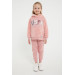 Girl Welsoft Kangaroo Pocket Fleece Tracksuit Set