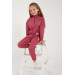 Girl Half Zipper Tracksuit Set