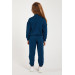 Girl Half Zipper Tracksuit Set