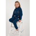 Girl Half Zipper Tracksuit Set