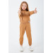 Girl Half Zipper Tracksuit Set