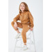 Girl Half Zipper Tracksuit Set