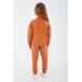 Girl Half Zipper Tracksuit Set