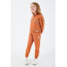 Girl Half Zipper Tracksuit Set