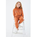 Girl Half Zipper Tracksuit Set